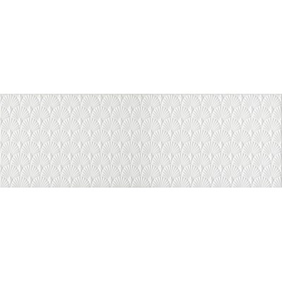 Плитка 12154R Гарса структура белый матовый обрезной 25х75