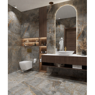 Керамогранит GR101 Golden Black High glossy 600x600