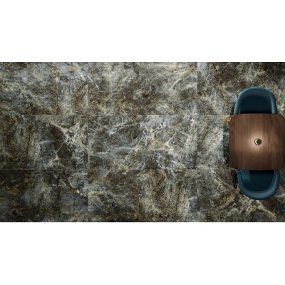 Керамогранит 610130007478 Stellaris Absolut Black Battiscopa Lux 7.2x80