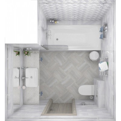 Плитка Diadema белый 17-00-00-1185 20х60