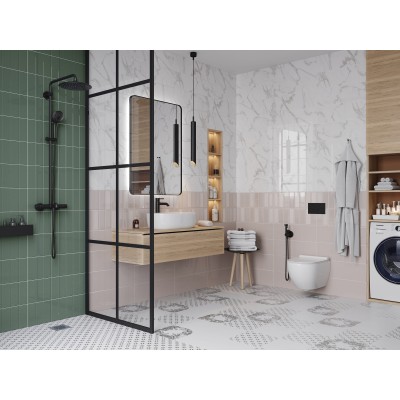 Плитка 1664-0213 Роса Рок декор розовый 20x60