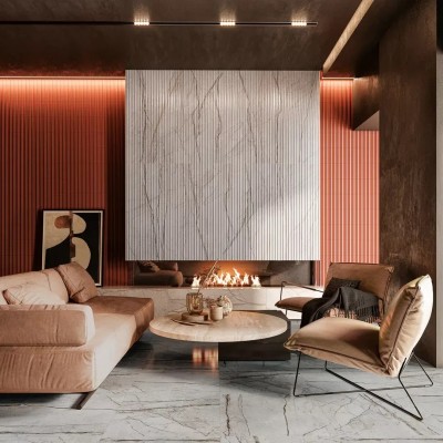 Плитка KMD2MSM007BR Декор Ифран мозаичный серый светлый глянцевый обрезной 30x31,2x0,9