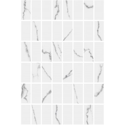 Мозаика MM8380 Декор Мираколи мозаичный белый глянцевый 20x30x0,69