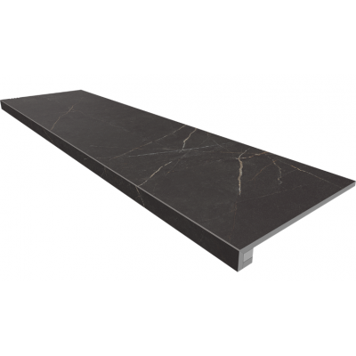 Ступени Комплект NL04 Nolana Black (Ступень 33x120 неполированный прямоугольный бортик без насечек + Подступенок 14,5x120)