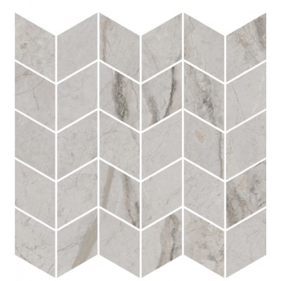 Плитка KMD2MSM007BR Декор Ифран мозаичный серый светлый глянцевый обрезной 30x31,2x0,9