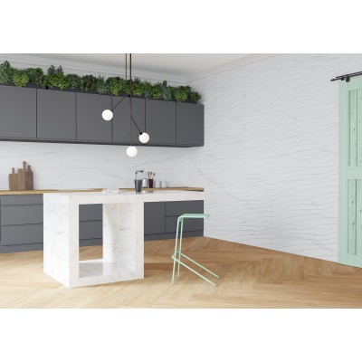 Плитка KR56C040 Marbleous Concept Silk White 40х120