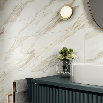 Керамогранит 610130004751 Trevi White Battiscopa Nat Ret 7.2x90