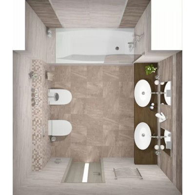 Плитка Pegas коричневый 17-01-15-1177 20х60