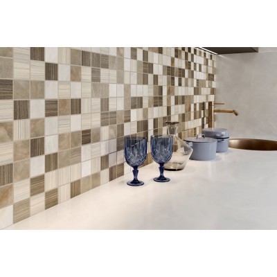 Керамогранит K948269LPR01VTE0 Serpeggiante Бордюр коричневый 7.5х60