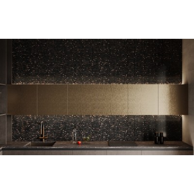 Мозаика Glass Stone-12 (стекло+камень) 15*15 300*300