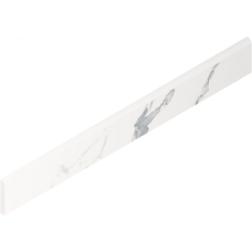 Керамогранит 610130007449 Stellaris Statuario White Battiscopa Nat 7.2x60