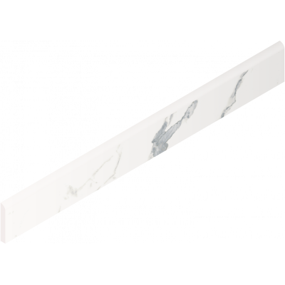 Керамогранит 610130007449 Stellaris Statuario White Battiscopa Nat 7.2x60