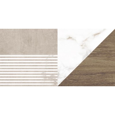 Плитка 34079 Savage коричневый узор 25х50