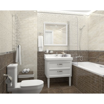 Мозаика MM60075 Royal Декор мозаичный кофейный светлый 20х60