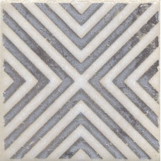 Керамогранит STG/A403/1266H Вставка Амальфи орнамент коричневый 9,8х9,8