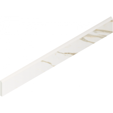 Керамогранит 610130007450 Stellaris Calacatta Gold Battiscopa Nat 7.2x60