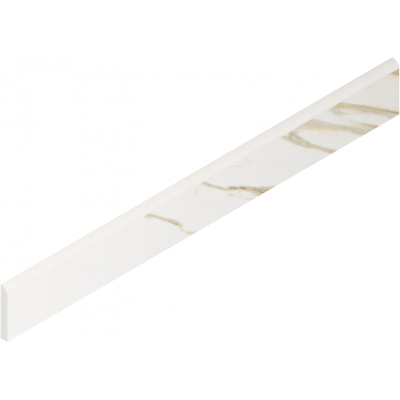 Керамогранит 610130007450 Stellaris Calacatta Gold Battiscopa Nat 7.2x60