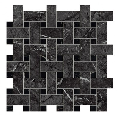 Мозаика AOVK Marvel Grigio Intenso Basket Weave Matt 30,5x30,5