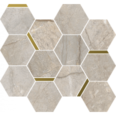 Мозаика 620110000224 Stellaris Elegant Silver Mosaico Chic Nat 28.3x32.8