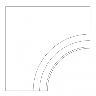 Керамогранит 620090000908 Rinascente Clay Bordo Curvilineo Svasato Round LASTRA 20mm 60x60