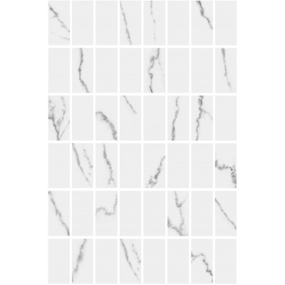 Мозаика MM8380 Декор Мираколи мозаичный белый глянцевый 20x30x0,69