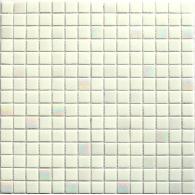 Мозаика MIX23 стекло белый (сетка) 20x20x4 327x327