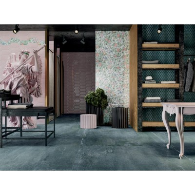 Плитка TOC002 Декор Фурнаш грань белый глянцевый 9,8х9,8