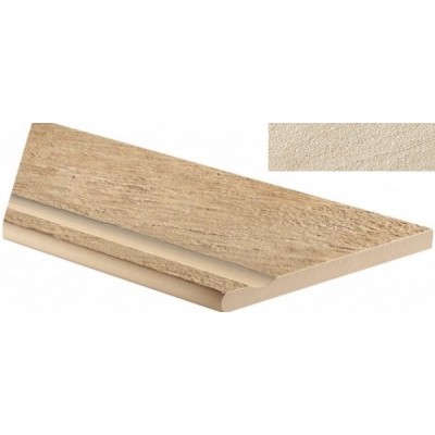 Керамогранит 620090000317 Cliff Bianco Bordo Piscina Angolo Sx 30x60