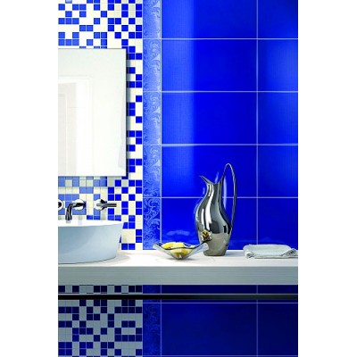 Плитка 1609-0005 Панно Азур Крем синее 50x90