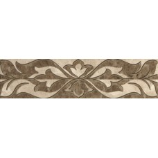 Плитка Saloni brown border 01 7.5*30