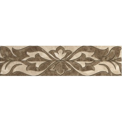 Плитка Saloni brown border 01 7.5*30