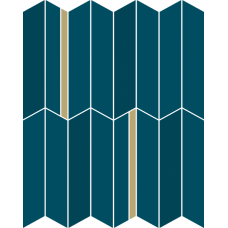 Мозаика 600110000972 Blue Glossy Mos Infinity 30.7x38.7