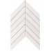 Плитка 9SCD Marvel Bianco Dolomite Chevron Wall 30.5x25