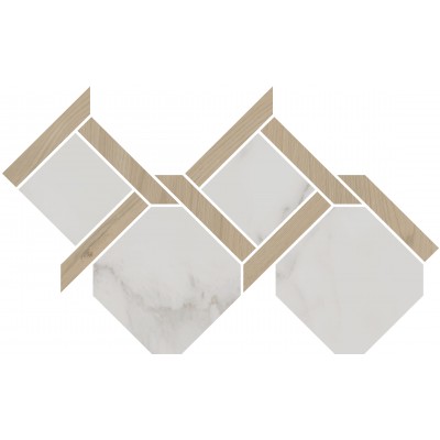 Керамогранит ID168 Декор Монте Тиберио наборный матовый 48x29,5x0,9