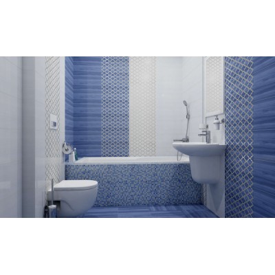 Плитка Бордюр Ампир бордовый 5х50