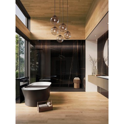 Керамогранит C279024361 Xlight Nylo Noir Polished 6 мм 150x300