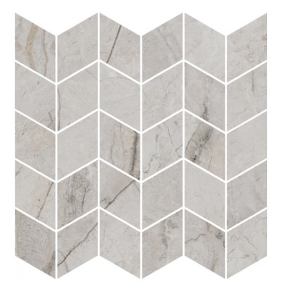 Плитка KMD2MSM007BR Декор Ифран мозаичный серый светлый глянцевый обрезной 30x31,2x0,9