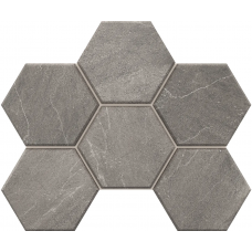 Мозаика Мозаика GB02 Gabbro Hexagon неполированная 25x28.5