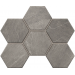 Мозаика Мозаика GB02 Gabbro Hexagon неполированная 25x28.5
