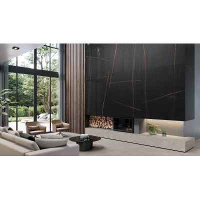 Керамогранит C279024361 Xlight Nylo Noir Polished 6 мм 150x300