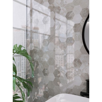 Плитка 0046 Istambul Light Grey Mat 25x50