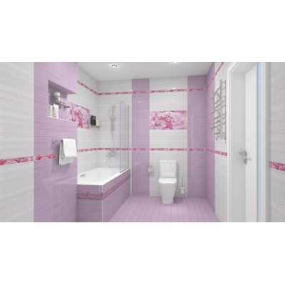 Плитка Бордюр рельефный Peony br1020D281-2 20х10