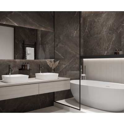 Керамогранит LP6012G0041R Timeless Taupe серо-бежевый матовый карвинг 59,5х119,1