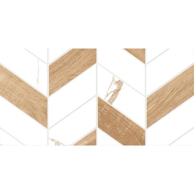 Плитка GT128VG Marmaris Белый геометрия 50x25