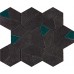 Мозаика AN7A Boost Tarmac Mosaico Hex Jade 25x28.5