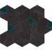 Мозаика AN7A Boost Tarmac Mosaico Hex Jade 25x28.5