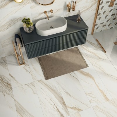 Керамогранит 610130004751 Trevi White Battiscopa Nat Ret 7.2x90