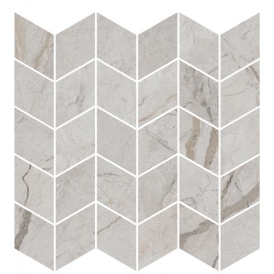 Плитка KMD2MSM007BR Декор Ифран мозаичный серый светлый глянцевый обрезной 30x31,2x0,9