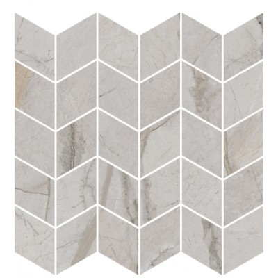 Плитка KMD2MSM007BR Декор Ифран мозаичный серый светлый глянцевый обрезной 30x31,2x0,9