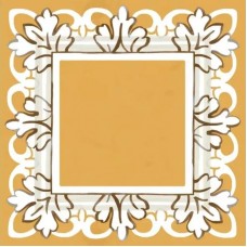 Плитка HGD/B525/TOB001 Декор Алмаш желтый глянцевый 9,8х9,8